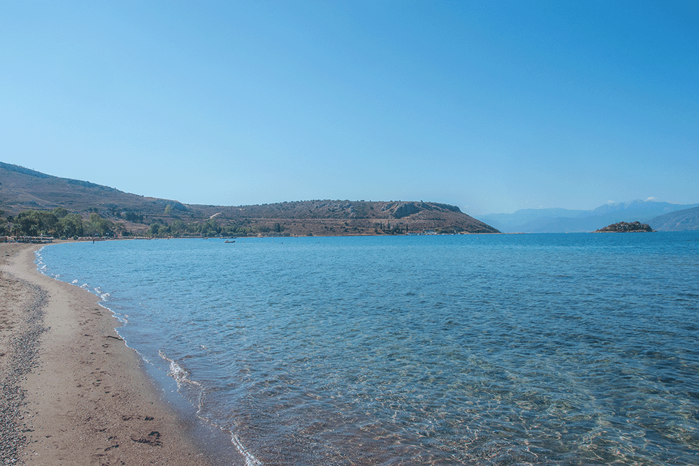 Spiaggia di Karathona, Nauplia, Grecia